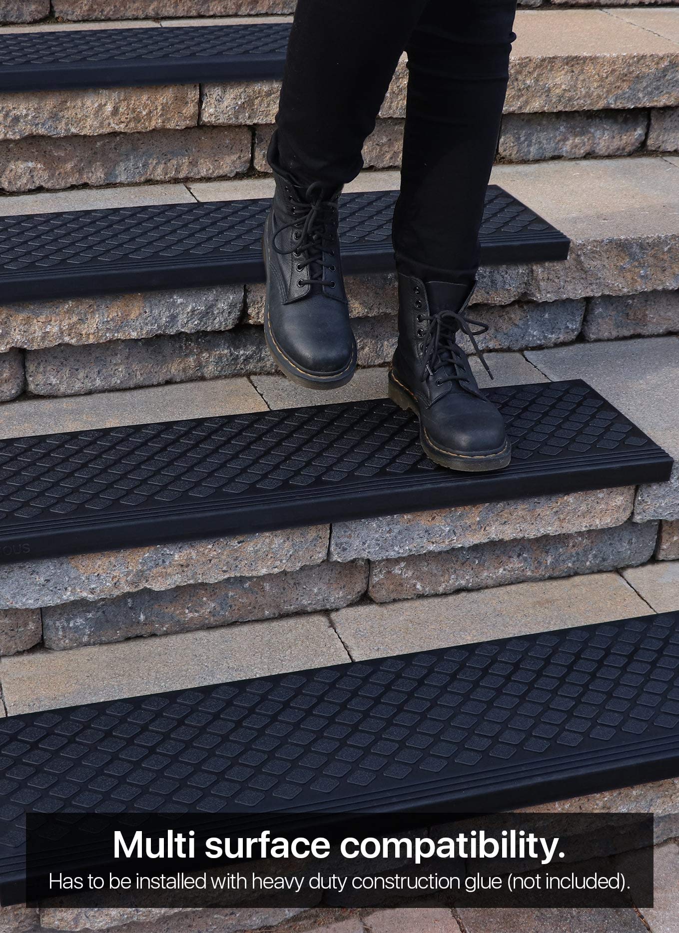 Finehous treads protecting pets and bare feet with gentler traction.