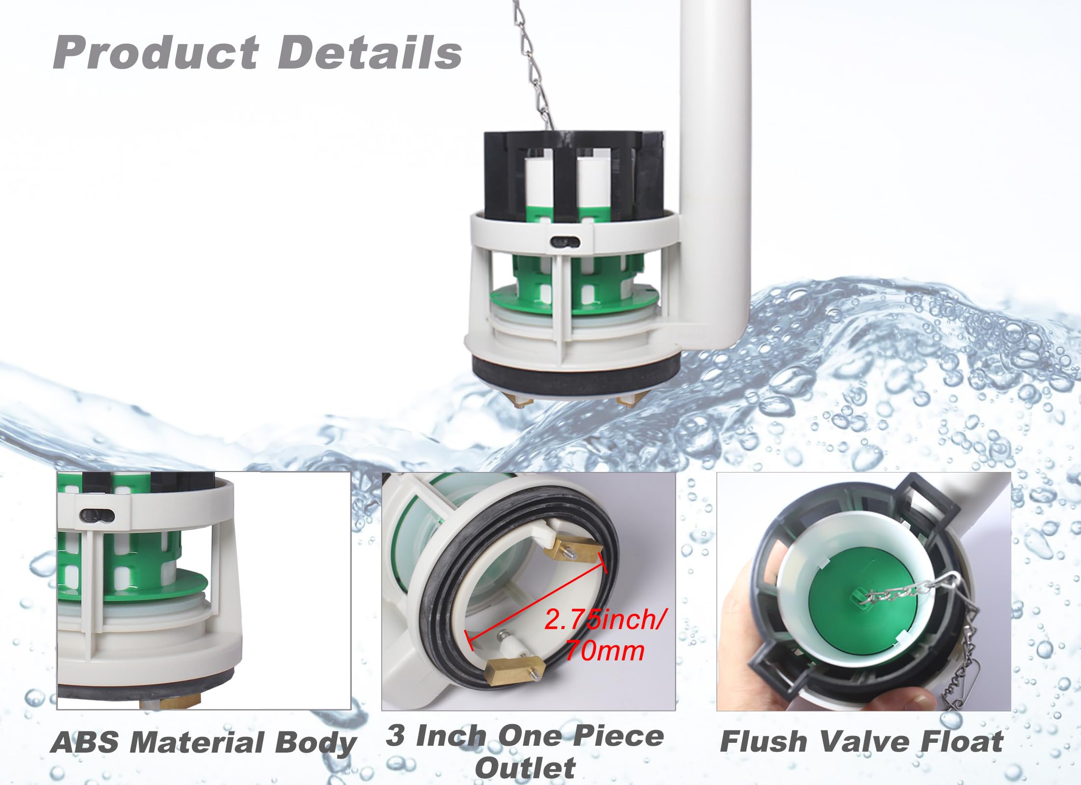 Durable materials in FinFuture valve support long-lasting Toto performance.