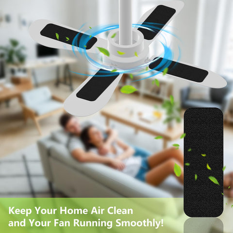 FINGUOLA protected ceiling fan blades with dust-free finish