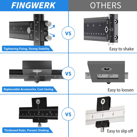 Fingwerk automatic center punch tool marks drill starts for clean, accurate work.