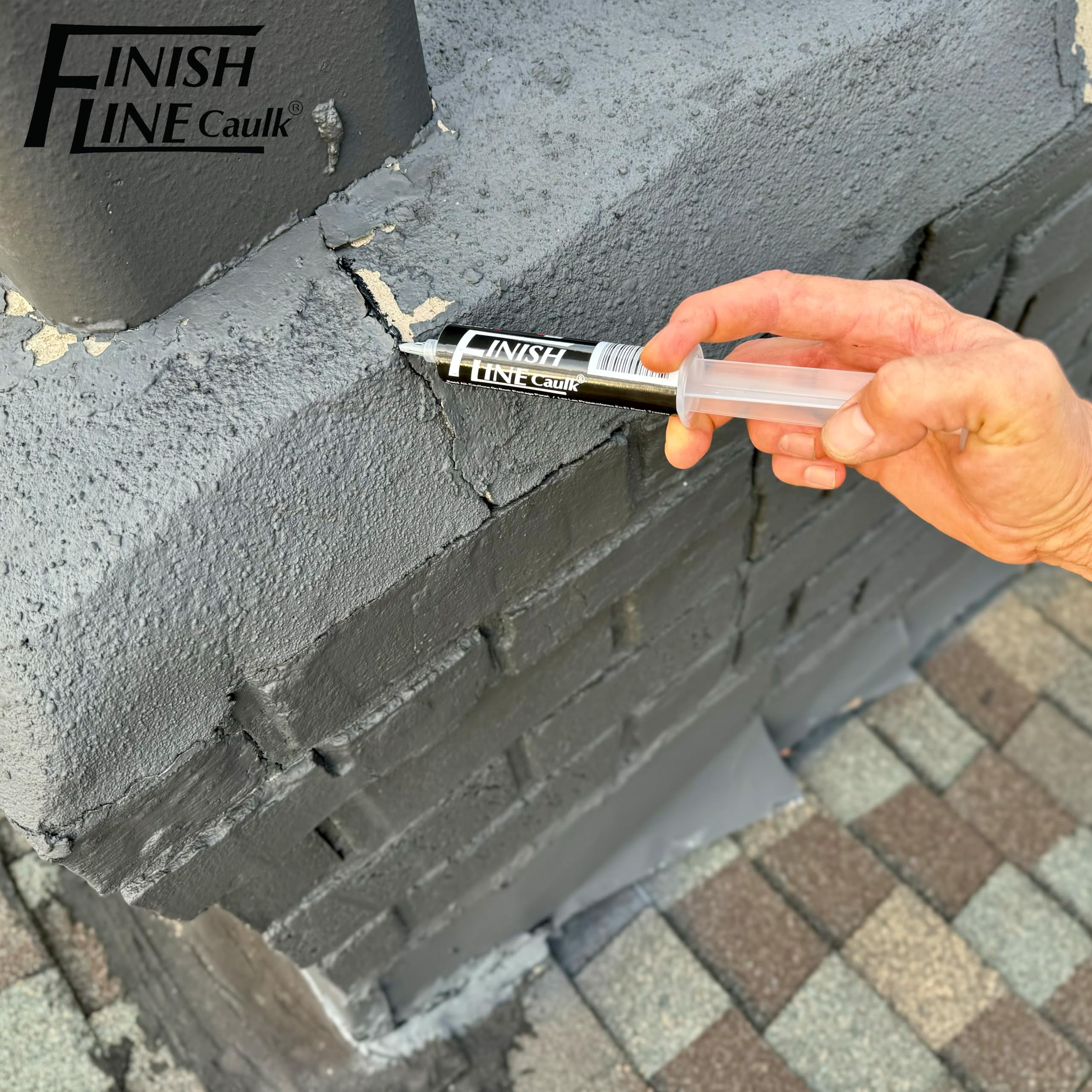 Finish Line Caulk supports professional painting workflows for clean lines.