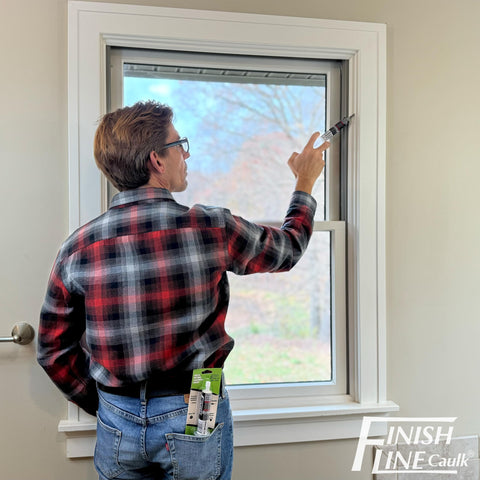 Finish Line Caulk reusable design reduces waste and saves time.