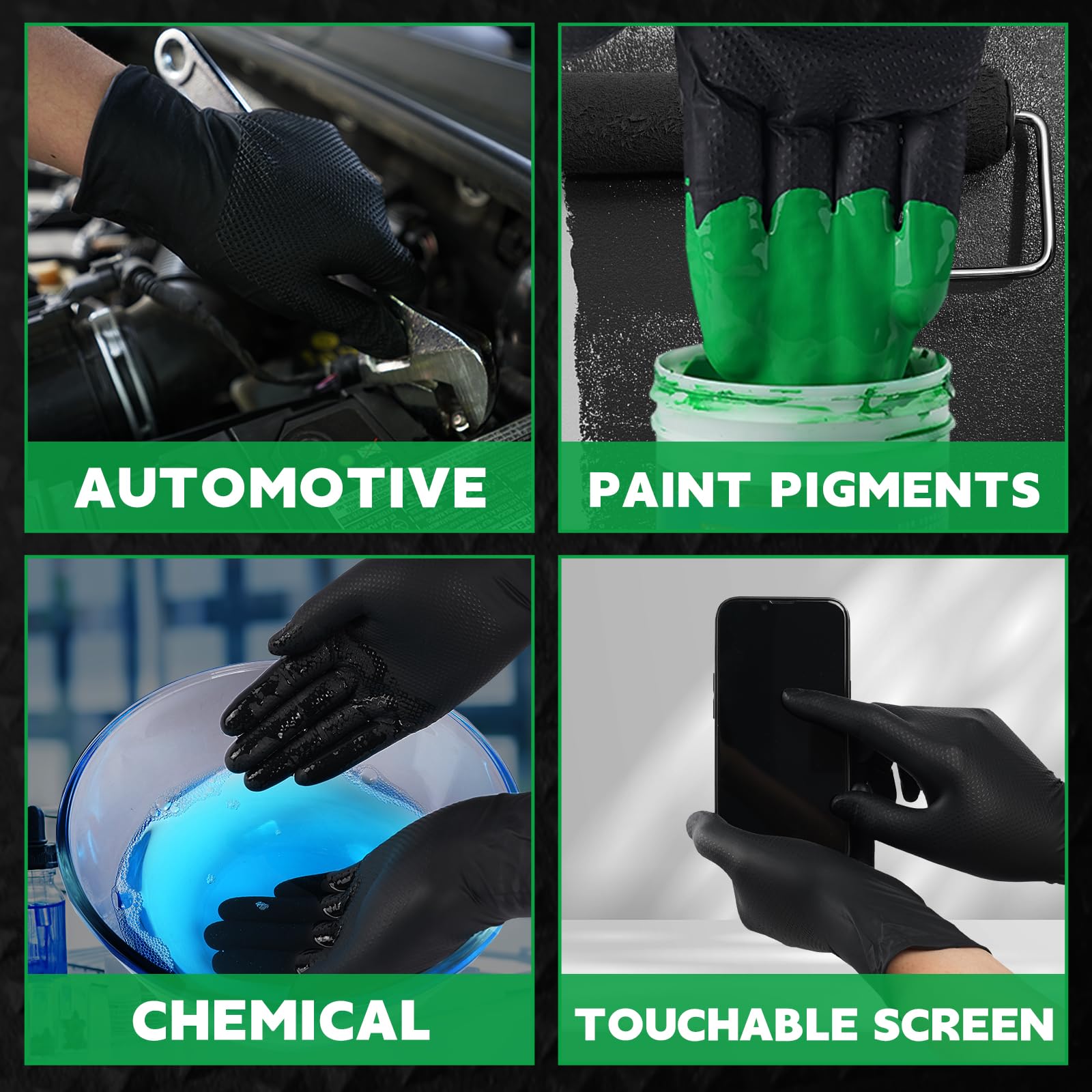 FINITEX gloves ideal for painting, plumbing, and cleaning tasks.