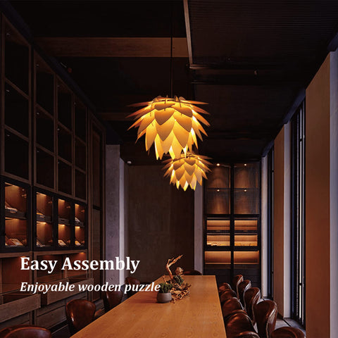FINNCHY lotus pendant lighting in a living room scene for inviting ambiance.