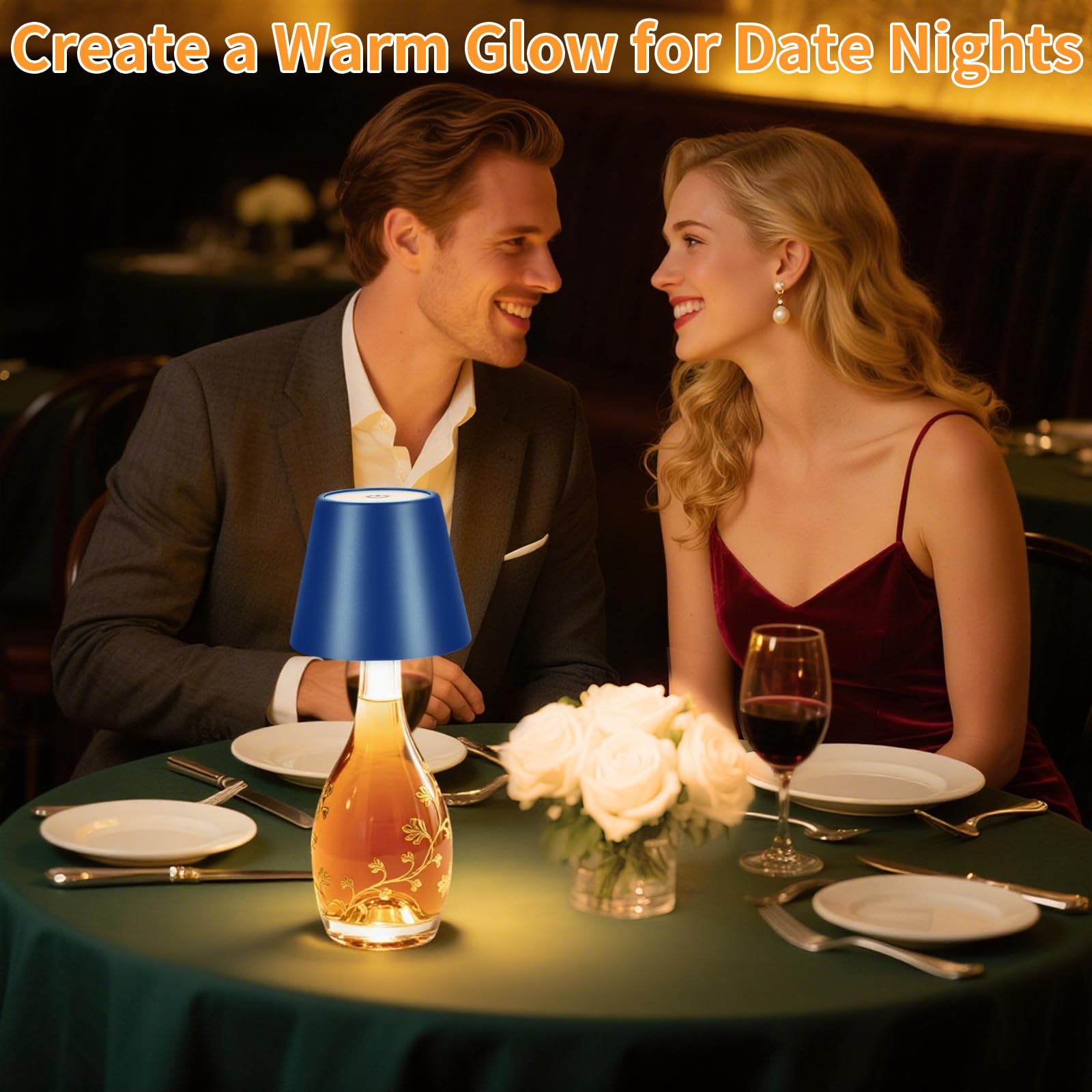 Fintoriel Bottle Lamp compact metallic base complements any setup