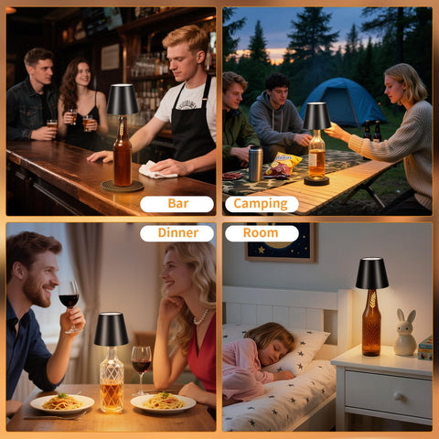 Fintoriel bottle lamp makes a thoughtful gift for birthdays or housewarmings.