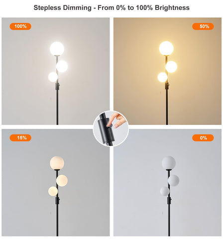 Fiqevs globe glass shades sphere create a warm, inviting glow.