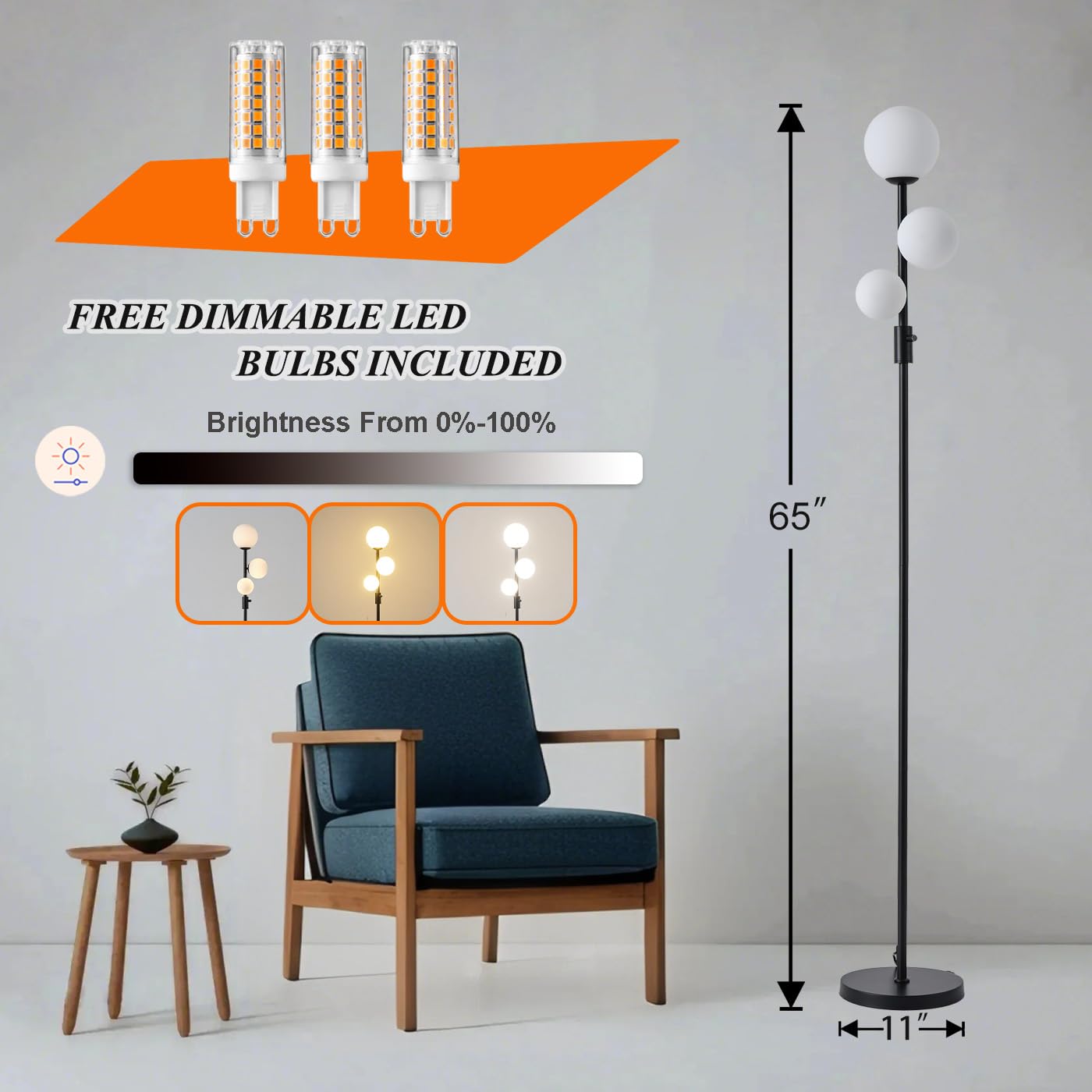 Fiqevs upgraded matt black body supports a sleek, modern look in any room.