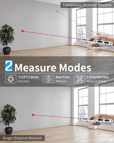 Firecore 3-in-1 level supports front and rear measurements for flexible setups.