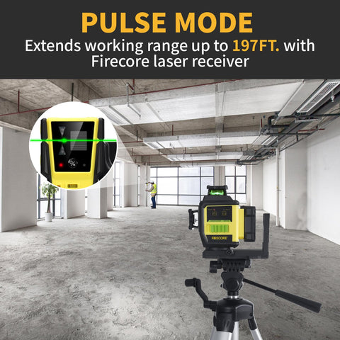 Firecore F95T-XG remote control for quick laser adjustments.