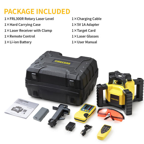 Firecore FRL300R hard case protects the kit during travel.