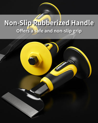 Firecore rubber-handle grip emphasizes comfortable, non-slip control for extended use