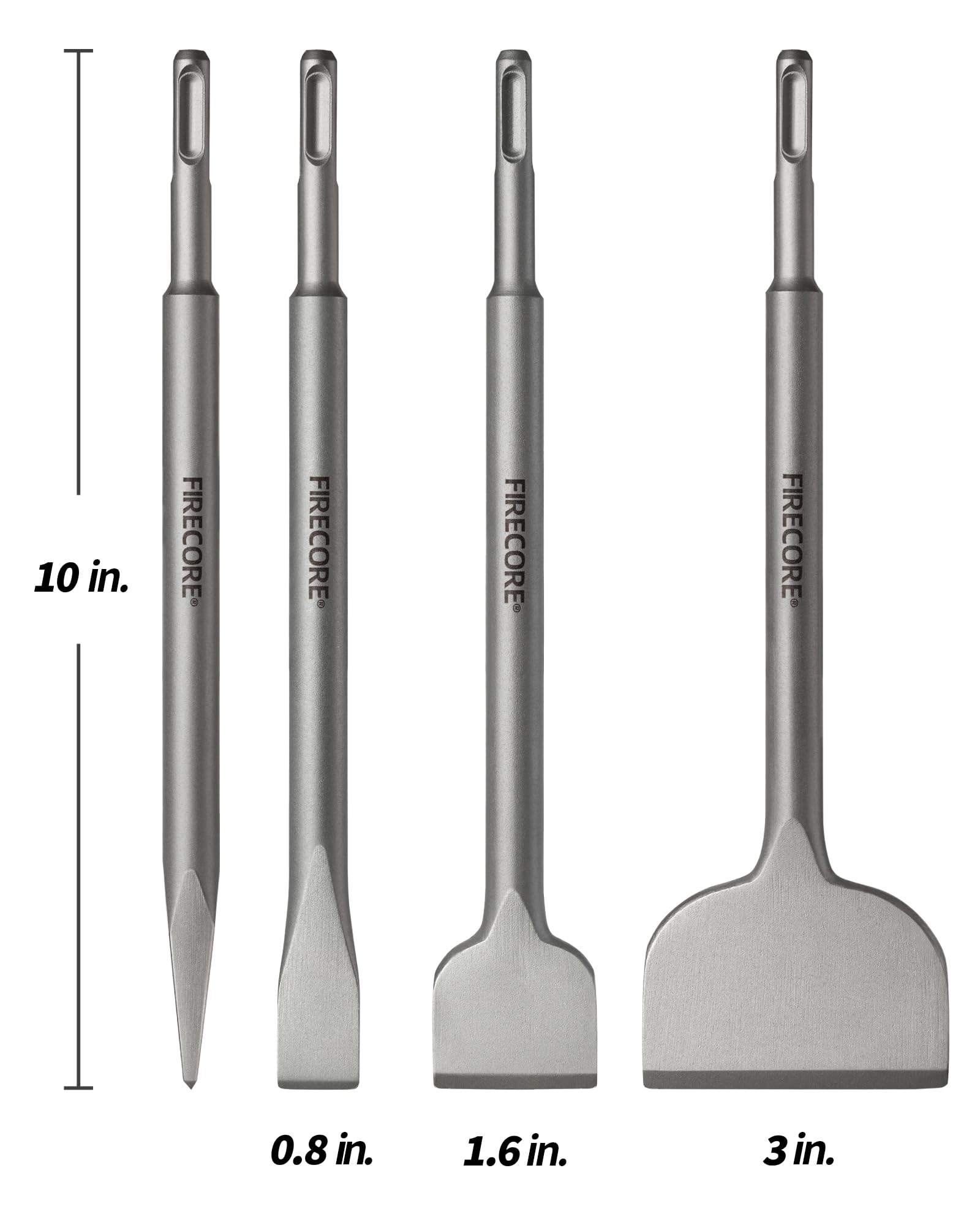 Firecore SDS Chisel Set Tile Chisel 3in for ceramic tile removal