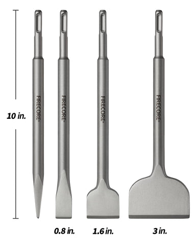 Firecore SDS Chisel Set Tile Chisel 3in for ceramic tile removal