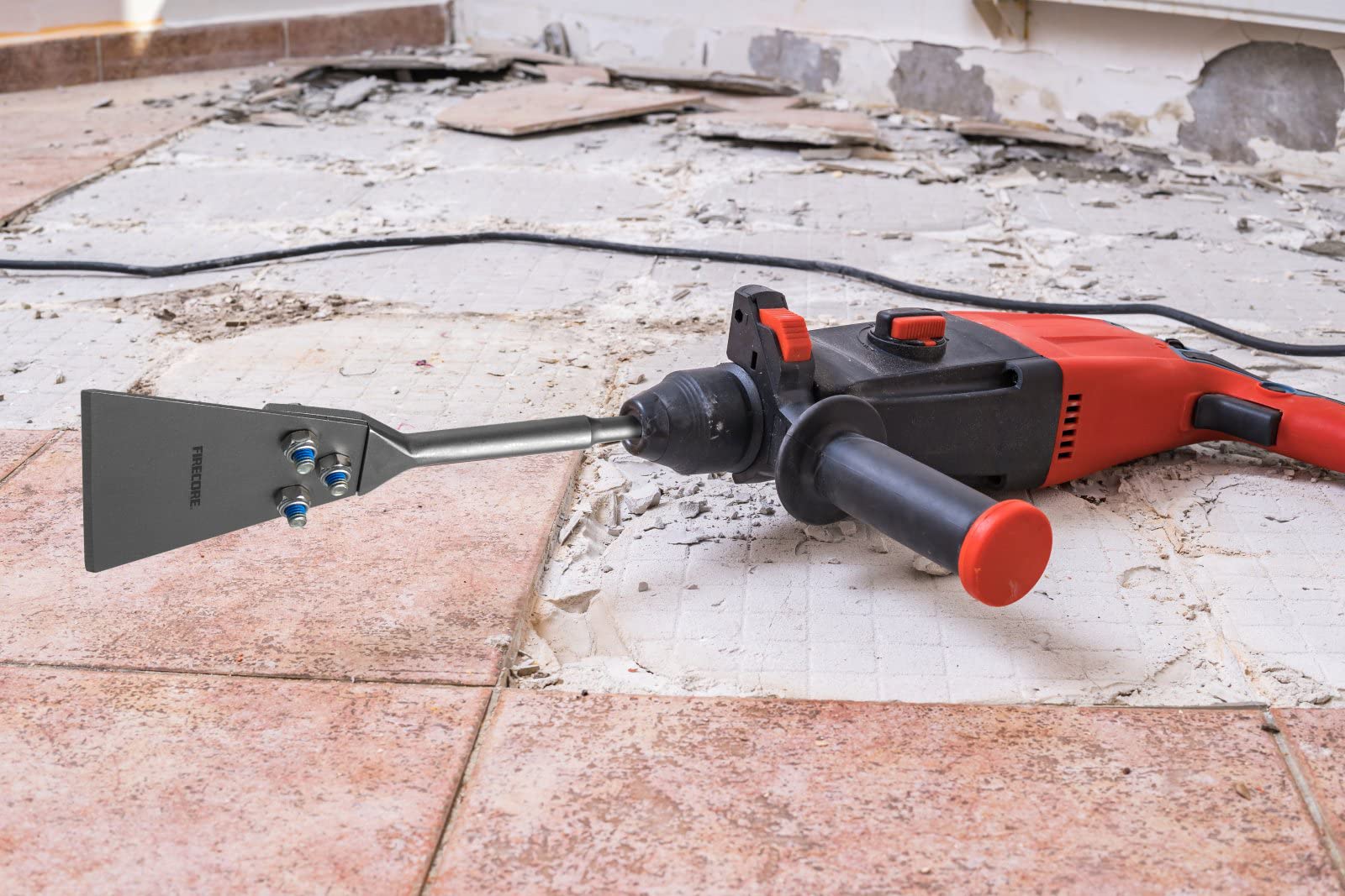 Tile, mortar, and laminate removal tasks become smoother with this floor scraper.