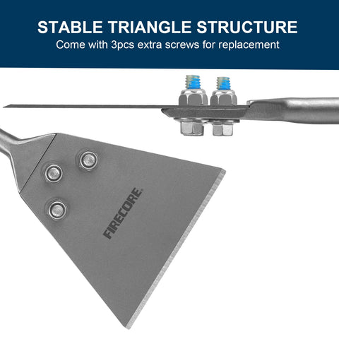 Firecore upgraded edge design for quicker material removal with less strain