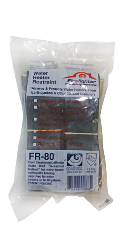 Firefighter FR80 seismic straps installation with included clips for faster setup.