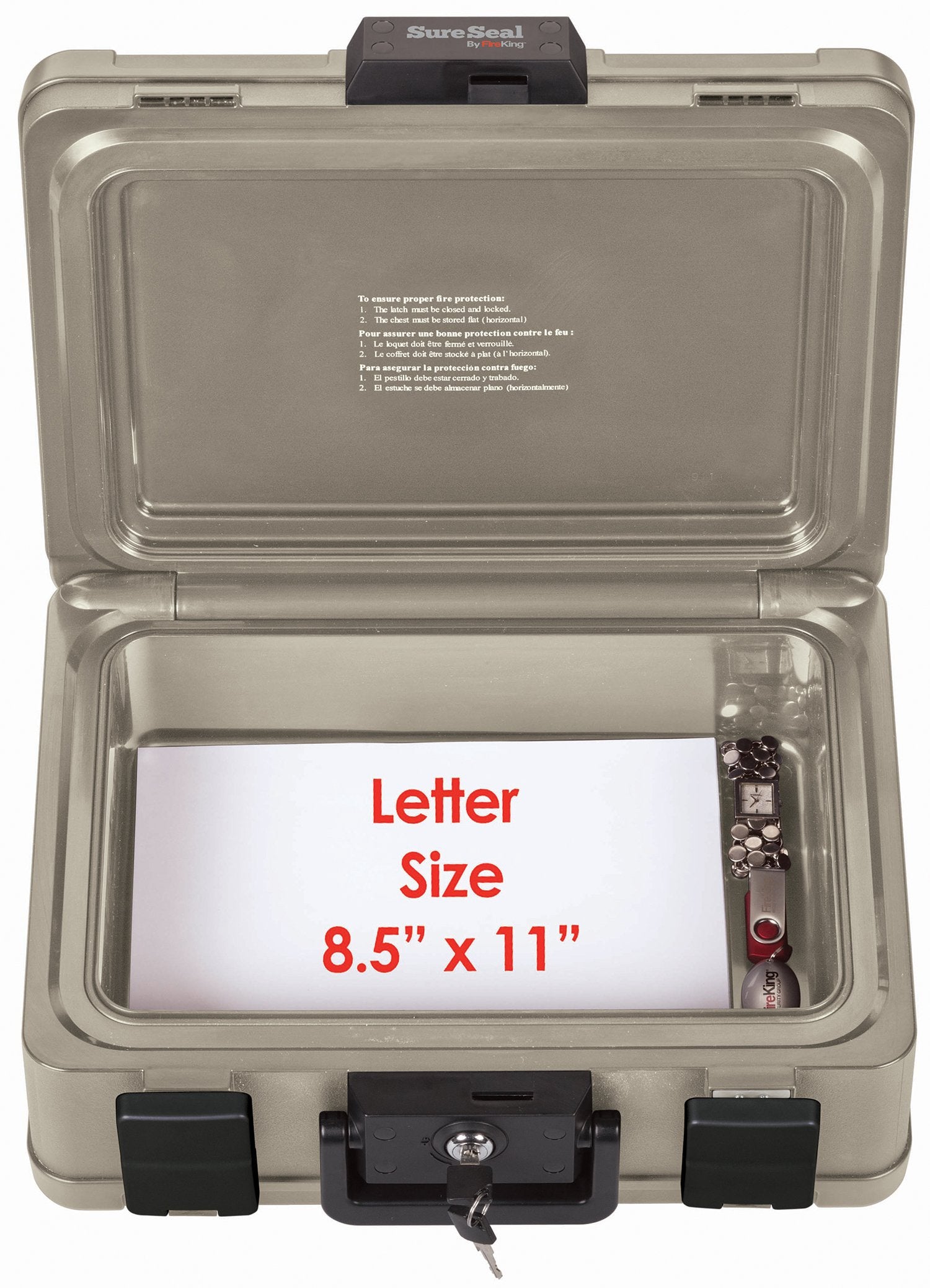 FireKing SureSeal dimensions showing compact footprint for tight spaces
