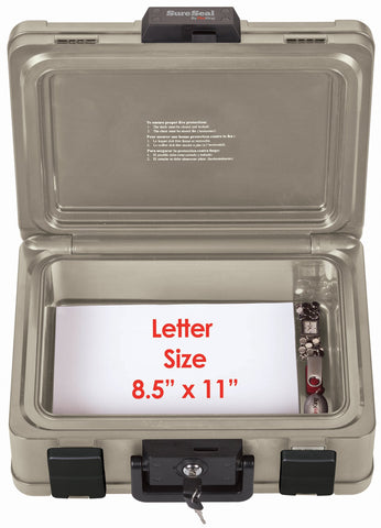 FireKing SureSeal dimensions showing compact footprint for tight spaces