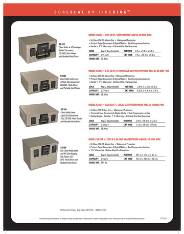 FireKing SureSeal portable design for easy home storage