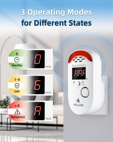 Firlarm kitchen use installation demonstrates reliable monitoring for early gas alerts.