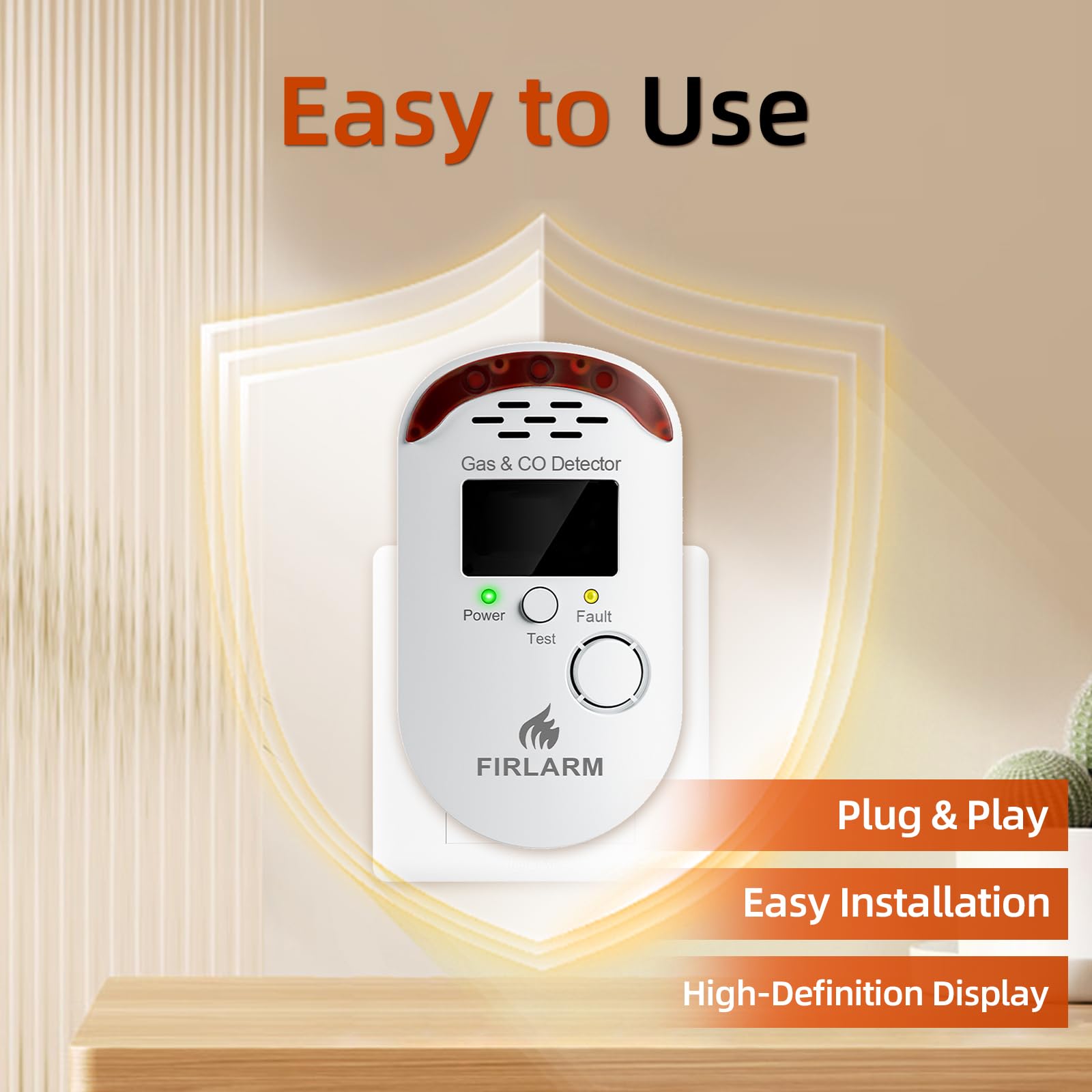 Firlarm ultra-low energy use at 2W keeps power use minimal.