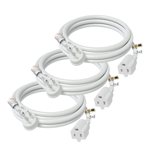 FIRMERST 1875W flat plug extension cord behind a sofa for space-saving power access