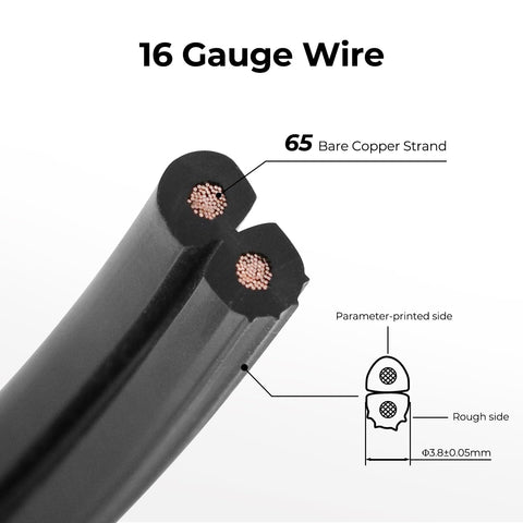 FIRMERST direct-burial low-voltage cable withstands sun exposure for outdoor lighting.