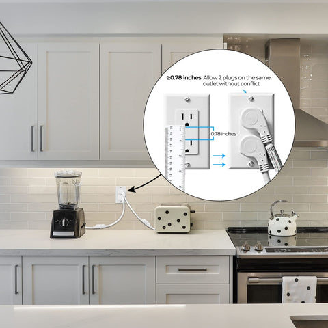 Three 14 AWG conductors provide sturdy power delivery for devices