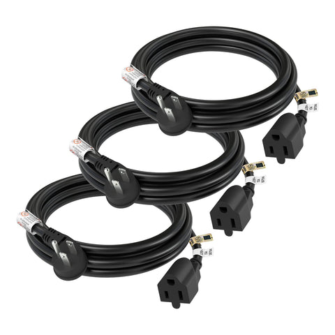 FIRMERST flat plug extension 6ft for tight spaces behind furniture.