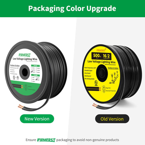 Outdoor lighting cable placed to endure sun exposure