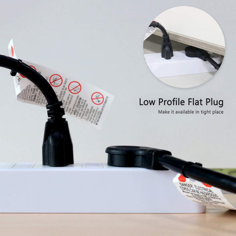 FIRMERST slim space-saving design keeps outlets accessible.