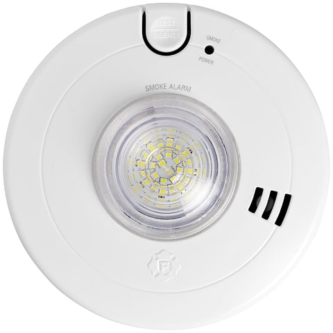 First Alert BRK 7020BSL hardwired detector with bright LED strobe visibility