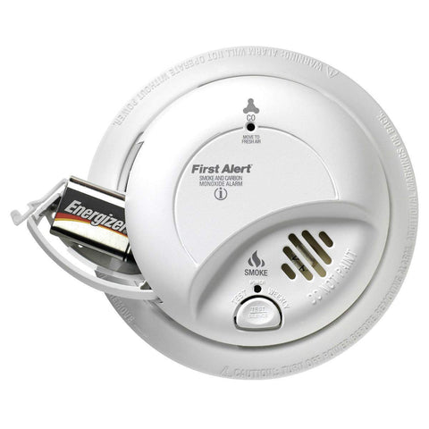 First Alert BRK SC9120FF battery backup ensures monitoring during power outages.