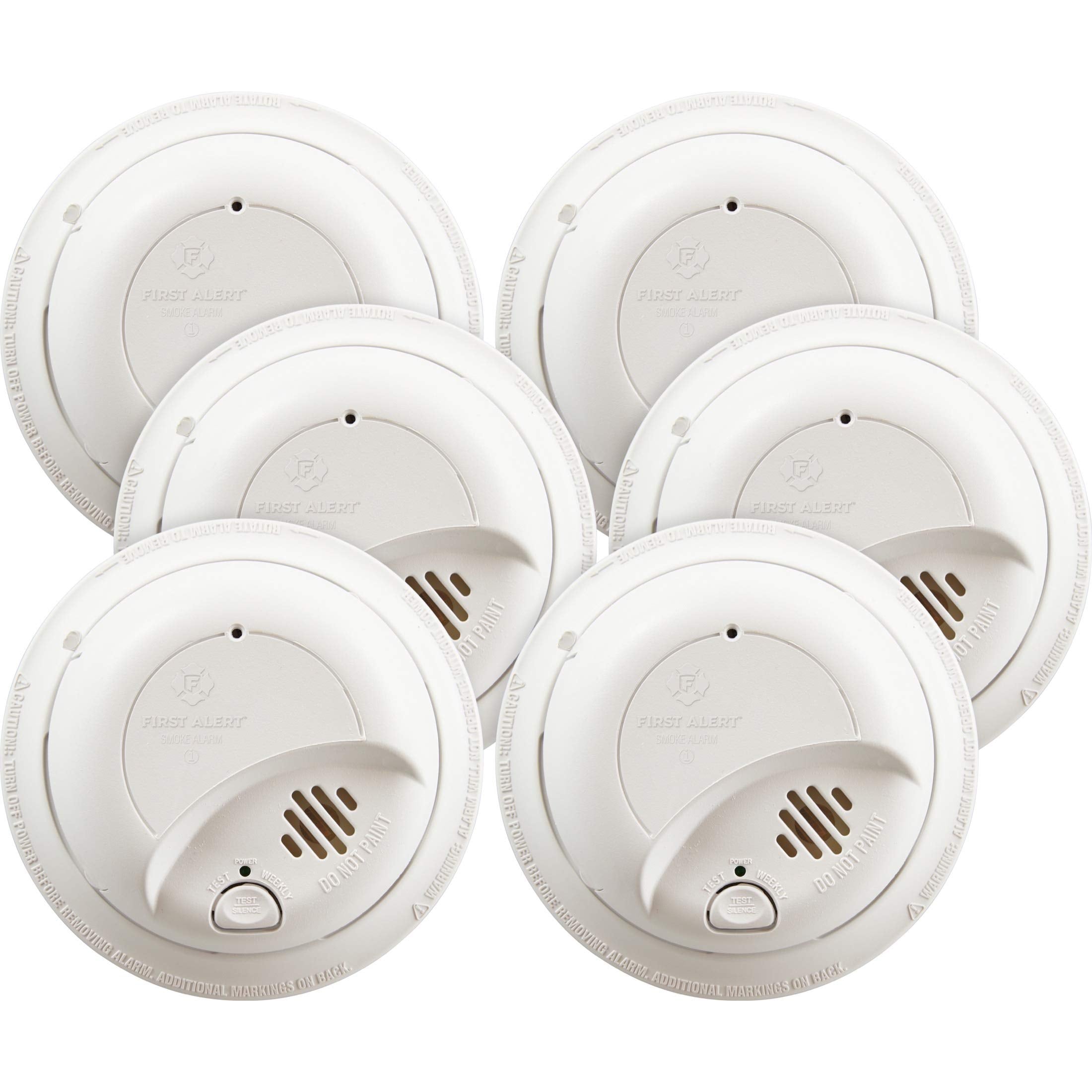 First Alert BRK SMI100-AC hardwired smoke detector installation view with battery backup