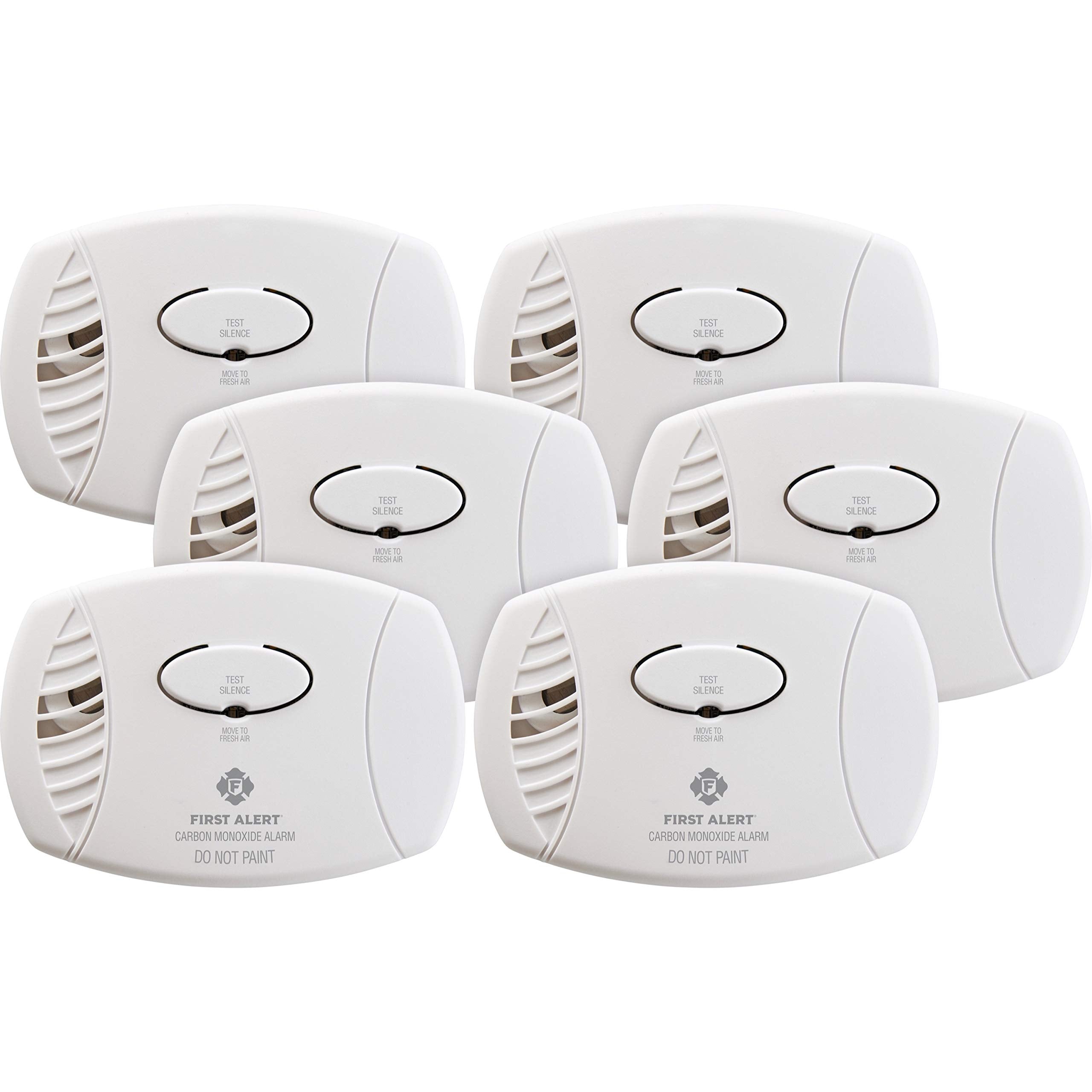 First Alert CO400 detector pack front view for reliable monitoring on every home level.