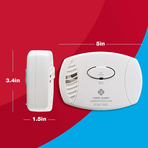 First Alert CO400 placement on every floor emphasizes comprehensive in-home coverage.