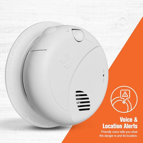 First Alert hardwire smoke alarm with battery backup ready for power outages