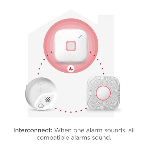 First Alert SC5 interconnect setup demonstrating synchronized alarms across rooms