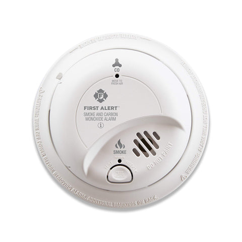First Alert SC9120B with adapter plugs enables easy replacement without rewiring