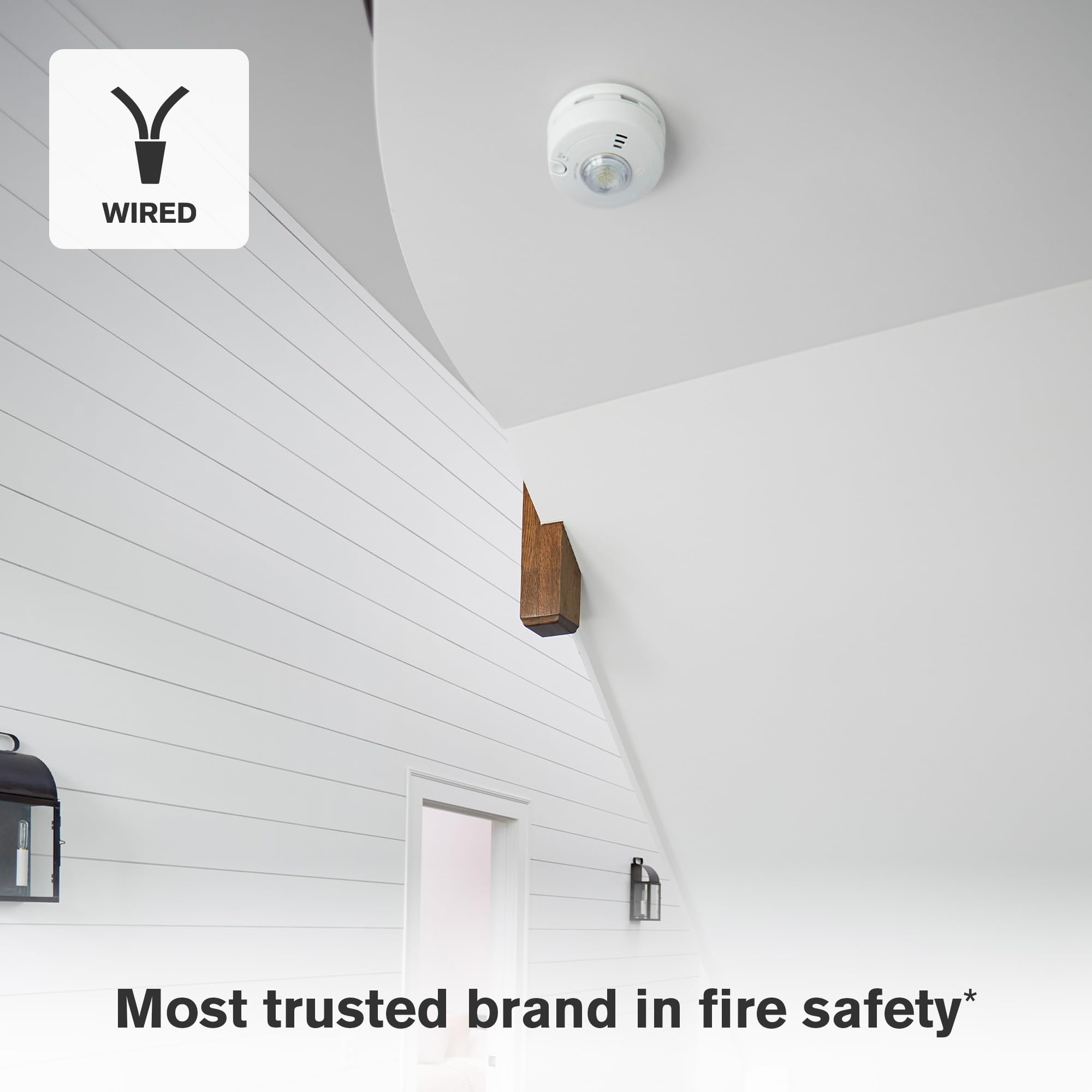 First Alert SM110LED-AC test/silence button for quick checks and temporary silencing