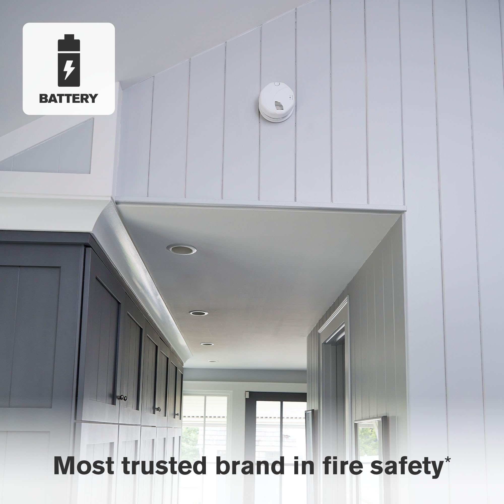 First Alert SM310 end-of-life indicator helps plan replacement.
