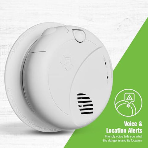 First Alert SMCO100V-AC interconnect setup demonstrates easy wiring for alerts