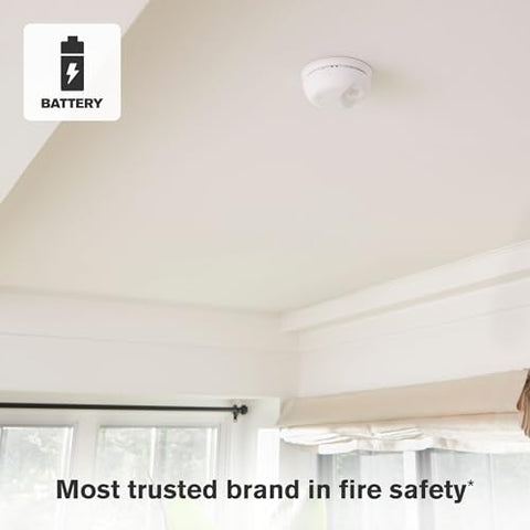 First Alert SMICO110 10-year battery guarantees decade of low-maintenance protection.