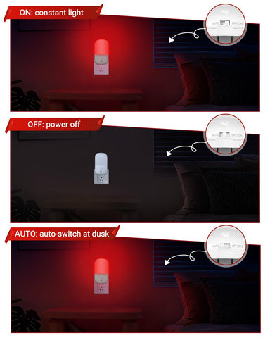 Firtallon night light with three-level dimming for customizable ambience.