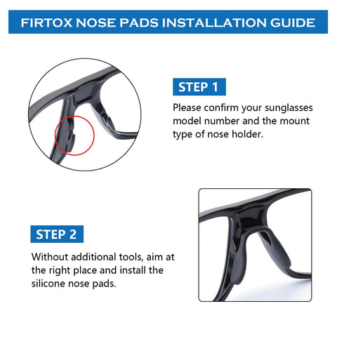 Firtox silicone nose pads for Crossrange OO9361 deliver secure, lightweight fit