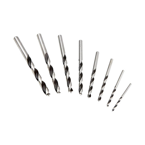 Fisch Brad Point Drill Bit Set in blister pack for quick project setup