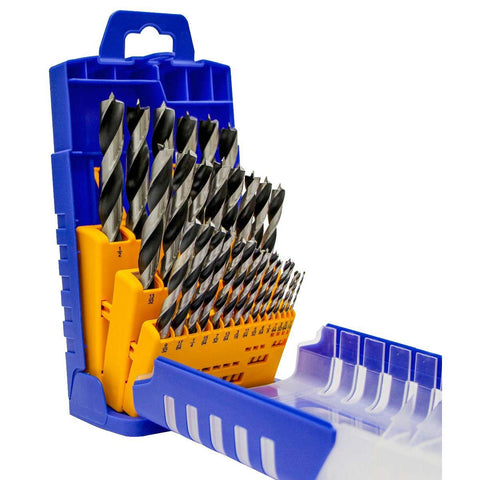 Fisch Brad Point Drill Bit Set in case for clean, accurate holes and easy access.