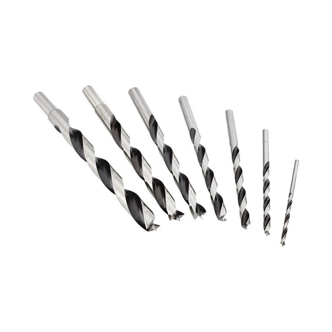 Fisch Premium Brad Point Bits 1-8 inch center-ground point for clean entry.
