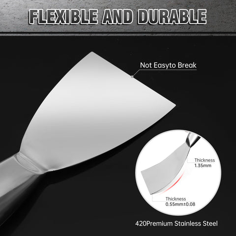 Fishark 6-inch blade putty knife for large patches and even coverage